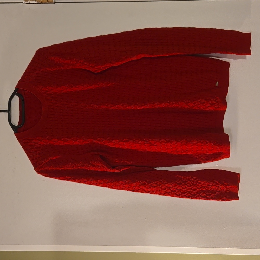 Tommy Hilfiger cotton crew neck sweater Red - size S-M